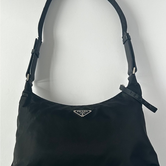 Authentic Prada Black Nylon Shoulder Bag - Picture 13 of 16